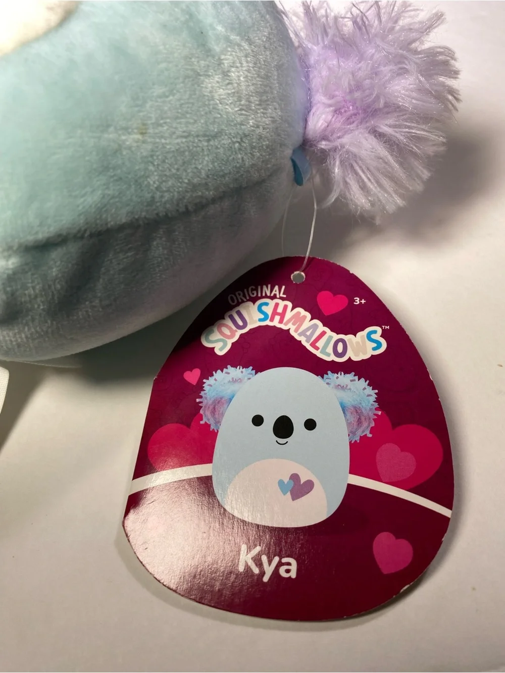 The Squishmallows 4.5” Mini Plush Doll in a Valentines Day Heart Blue Koala Kya